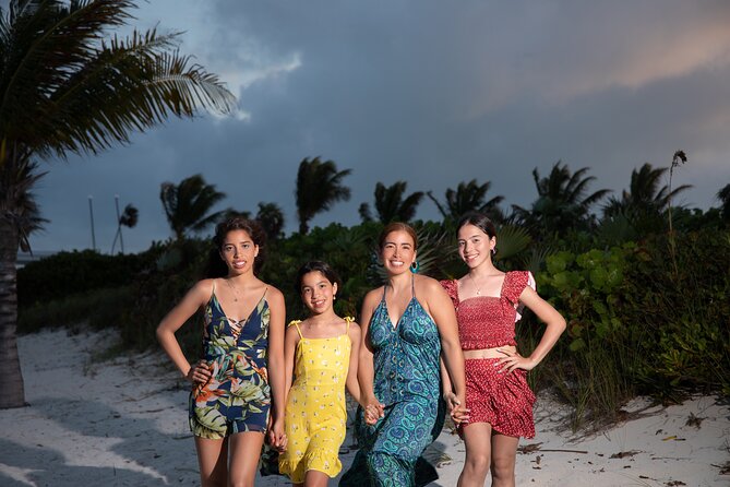 1 Hour Private Professional Portraits in Grace Bay Beach - Timing matters on Grace Bay: use the light to your advantage