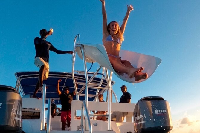 All Day Adventure with a Beach BBQ Feast from Providenciales - Half Moon Bay (Iguana Island): Stretch, Slide, and Island Time