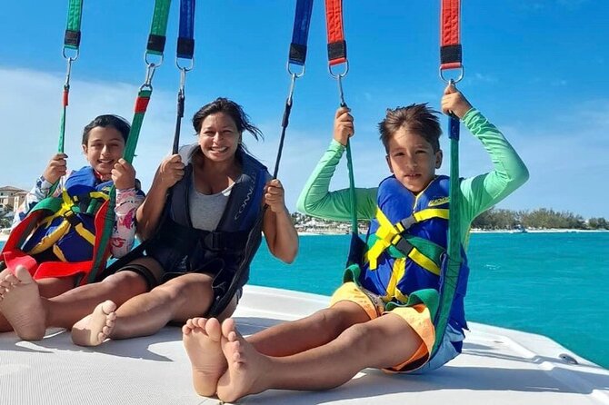 Capt Marvin Watersports / Parasail - Private Tour - Flying over turquoise, dry ride options and the optional dip