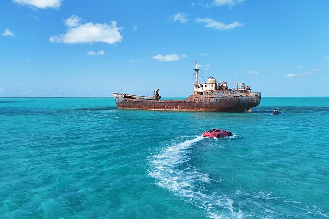 Explore Shipwreck and Hidden Island Beaches in 1-Hour Jetcar Tour - La Famille Express Shipwreck: 30 Minutes Up Close in Clear Water