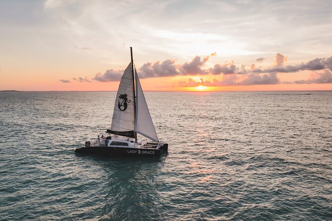 Lady Grace Signature Catamaran Sunset Sail from Ritz-Carlton - Wind, motoring, and communication when plans change