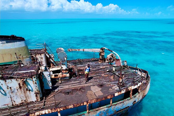 Let me take you to Caicos Jetski safari Private Tour - La Famille Express Shipwreck: Jumping 15 to 20 Feet