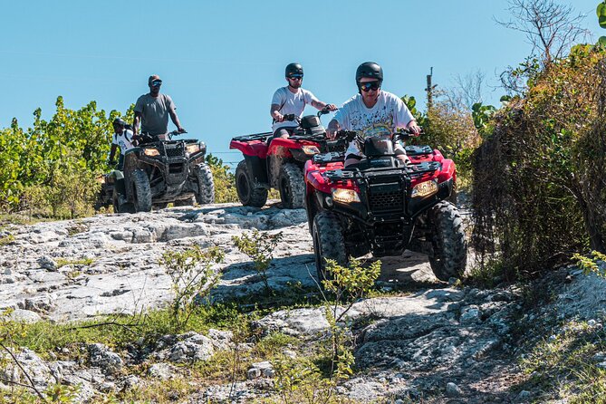 Lets Ride Adventures ATV Tour in Grand Turk - Stop 1: Beach time on Grand Turk, with photos and turquoise water
