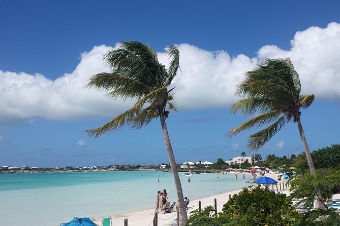 N&G Providenciales Island Tours of Turks and Caicos - Long Bay Beach: shallow water and a breezy start