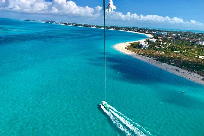 Private 4hr Parasail - Snorkel & Water-Sports Adventure, Turks and Caicos - Getting to Bight Park and starting smoothly from the boat