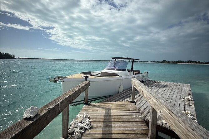 Private Morning Tour Fjord 38 Ben - Pine Cay: deserted beach time, a swim break, and an easy place to settle in