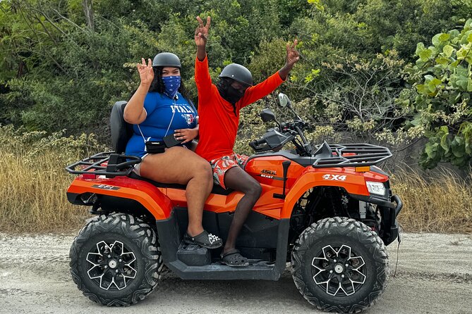 Providenciales ATV/UTV Beach Bounce Tour - Stop 2: Long Bay Beach and Tiki Bar, kiteboarding views plus real downtime
