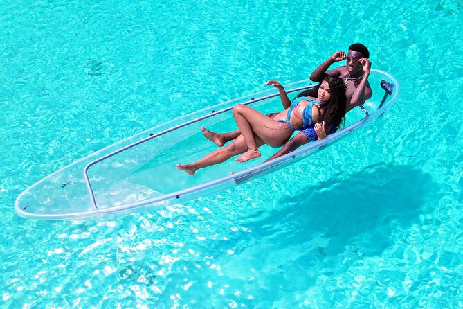 Romantic Clear Kayak Drone Photoshoot for Couples Turks & Caicos - The Clear Kayak Setup: Shallow Water, Real Relaxation
